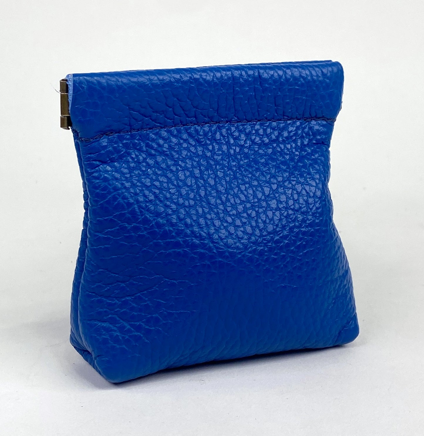 Brilliant Blue Squeeze Coin Pouch Purse