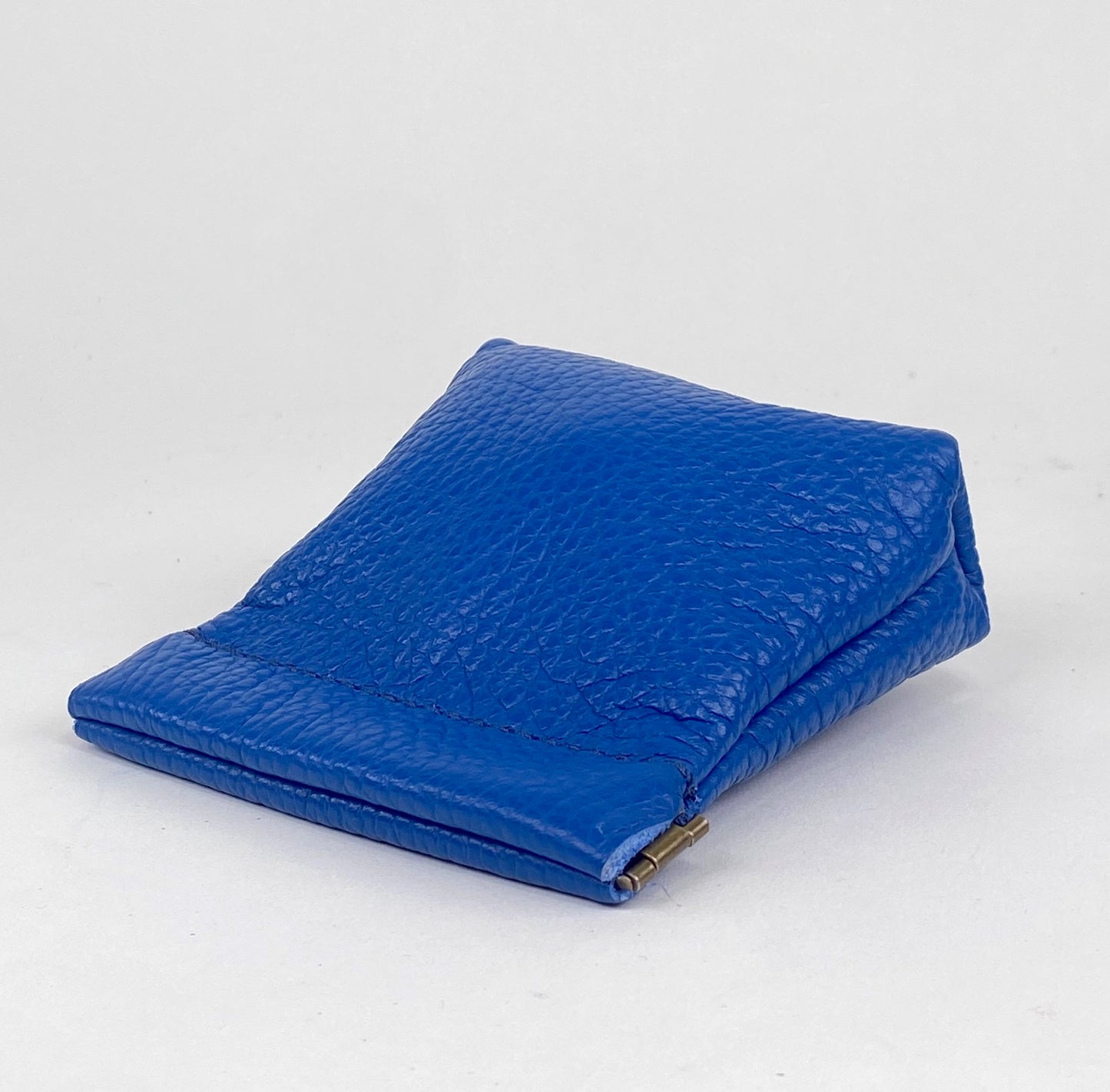 Brilliant Blue Squeeze Coin Pouch Purse