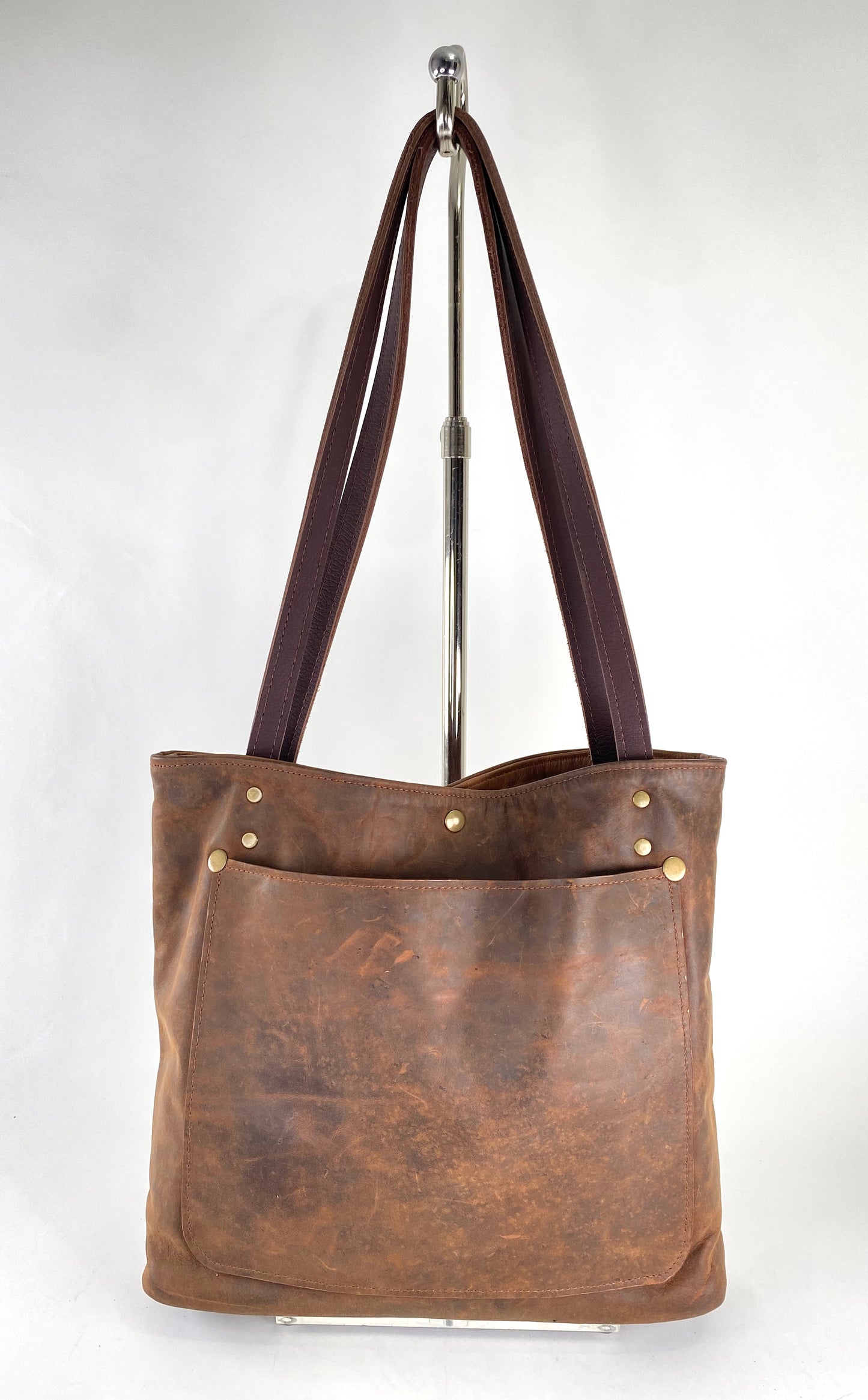 Brown Leather Tote Bag