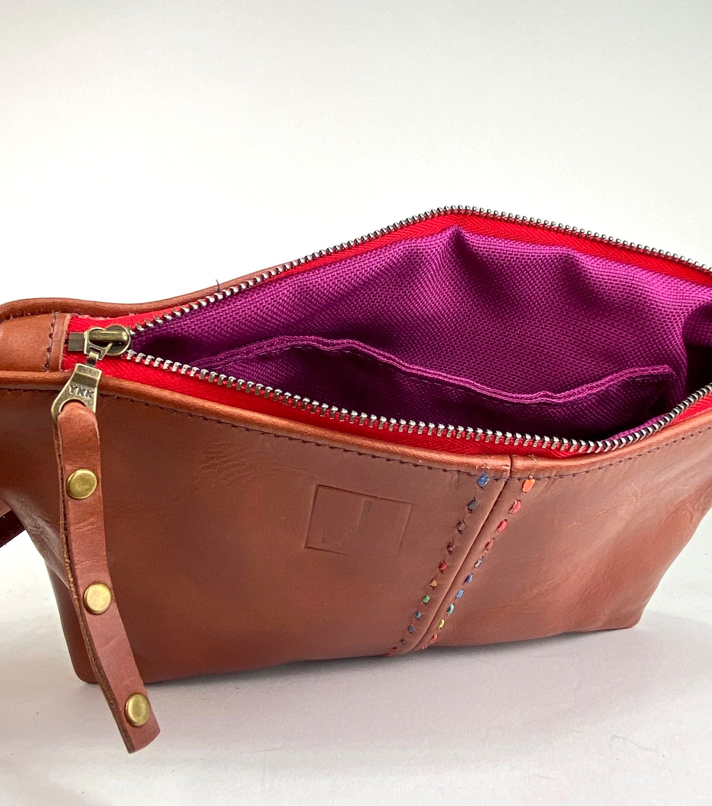 Classic Companion in Deep Cognac with Saddle Stitch Detail