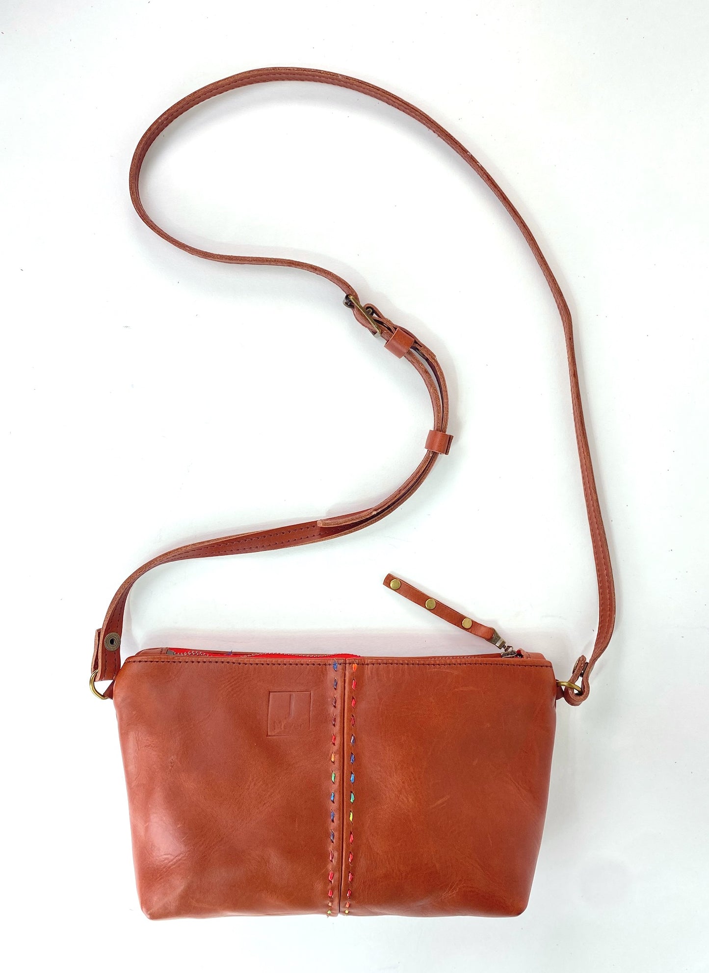 Classic Companion in Deep Cognac with Saddle Stitch Detail