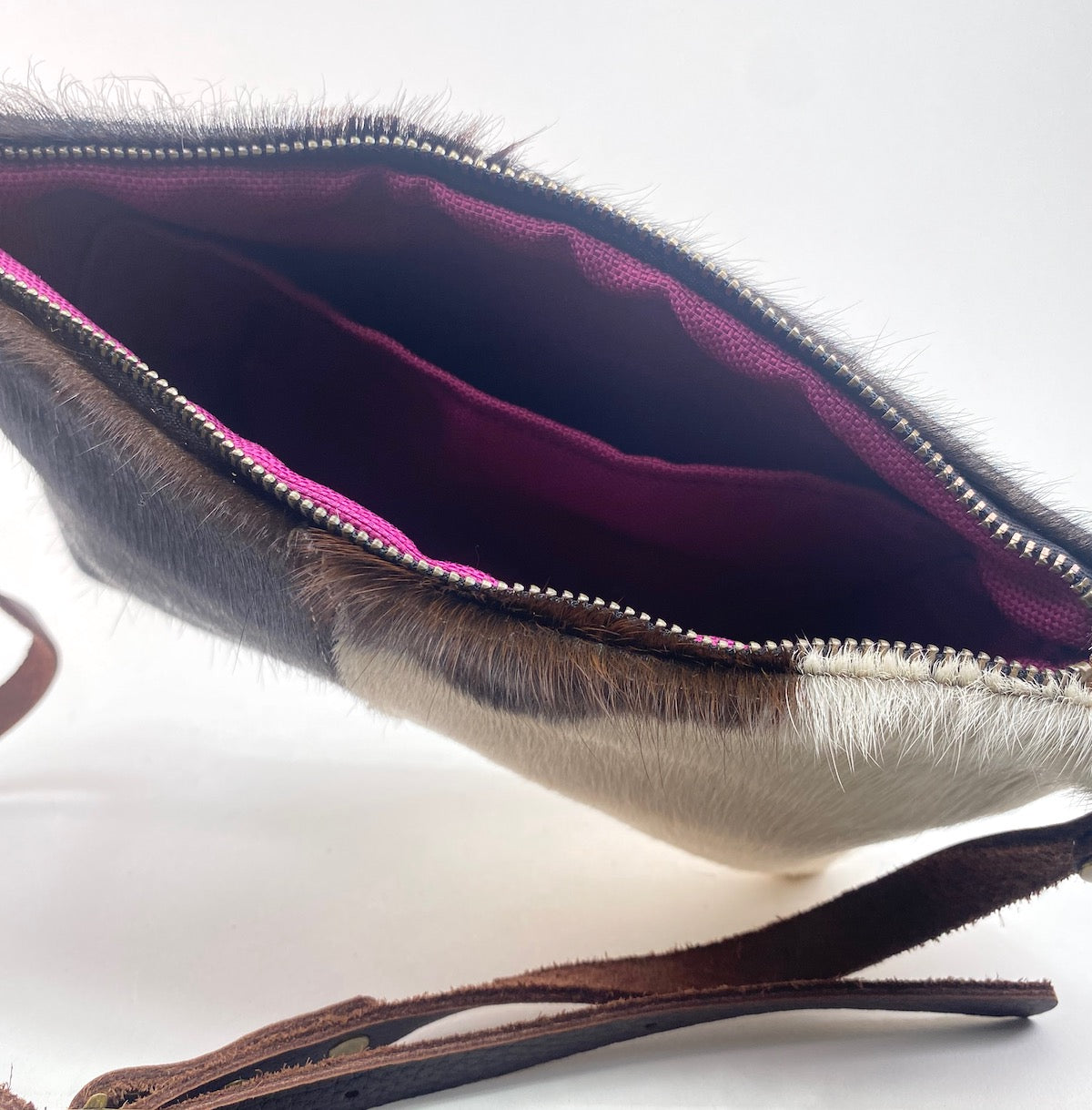 Classic Companion in Hair-On Cowhide Leather Purse