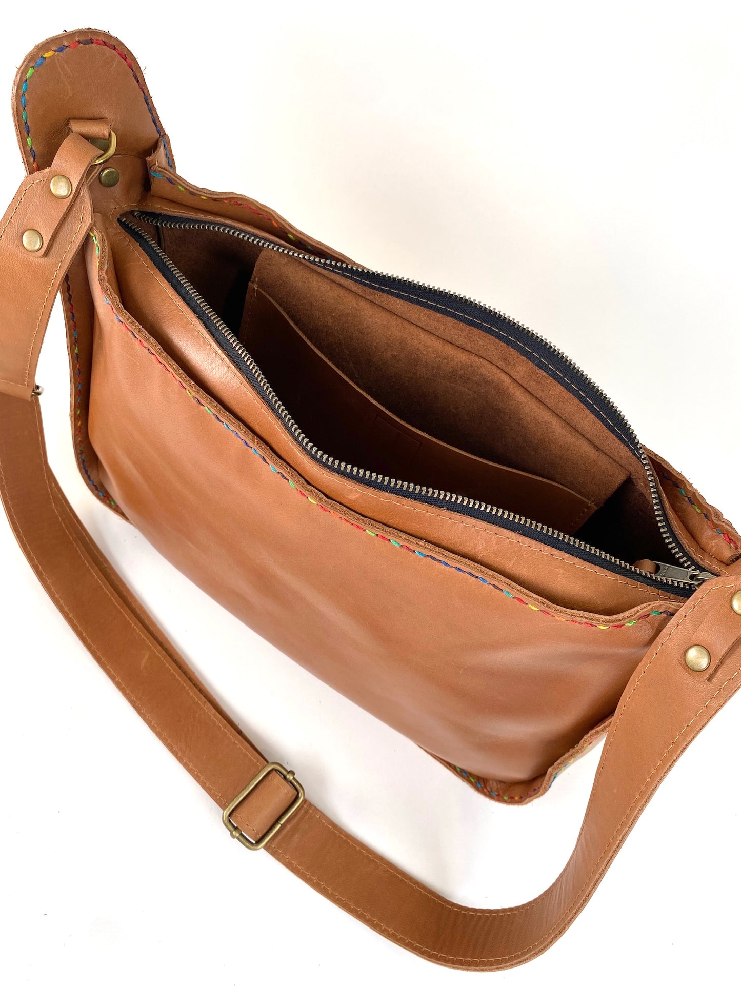 Saddle Bag in Honey Tan 2- The Lily-13