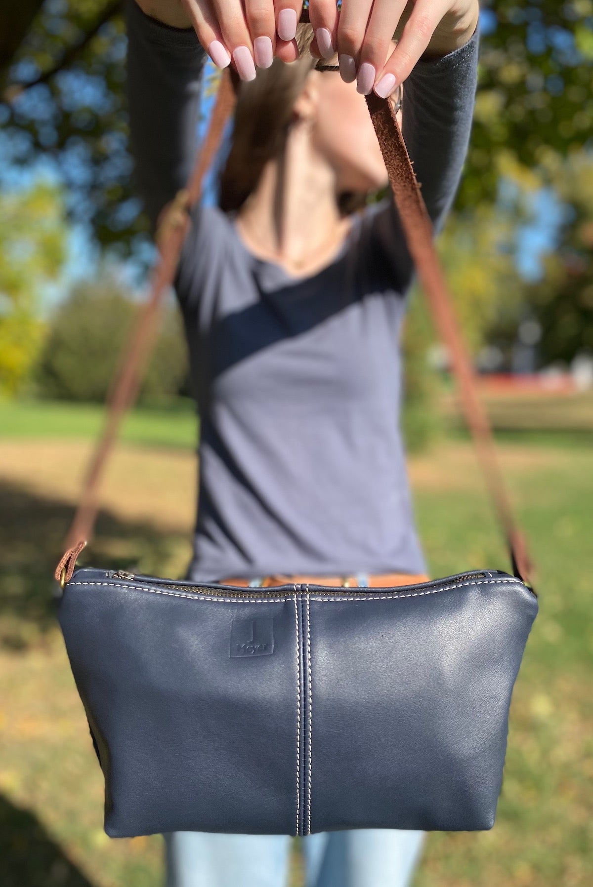 Tagalong Purse in Navy