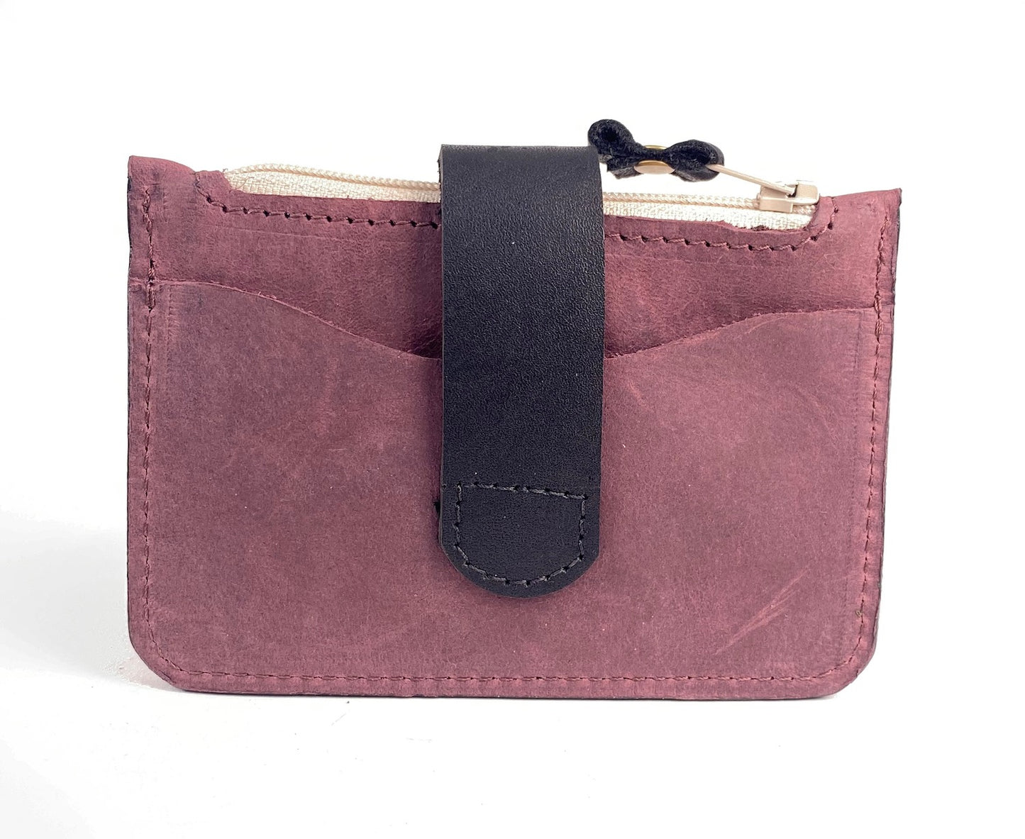 Egg Plant Purple Leather Tote Bag