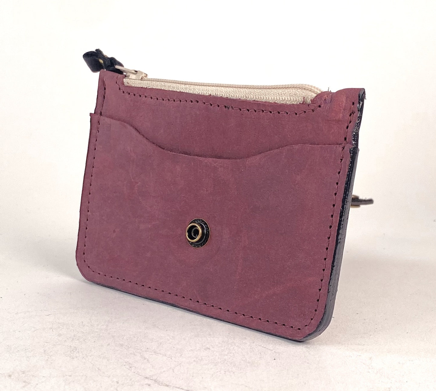 Egg Plant Purple Leather Tote Bag