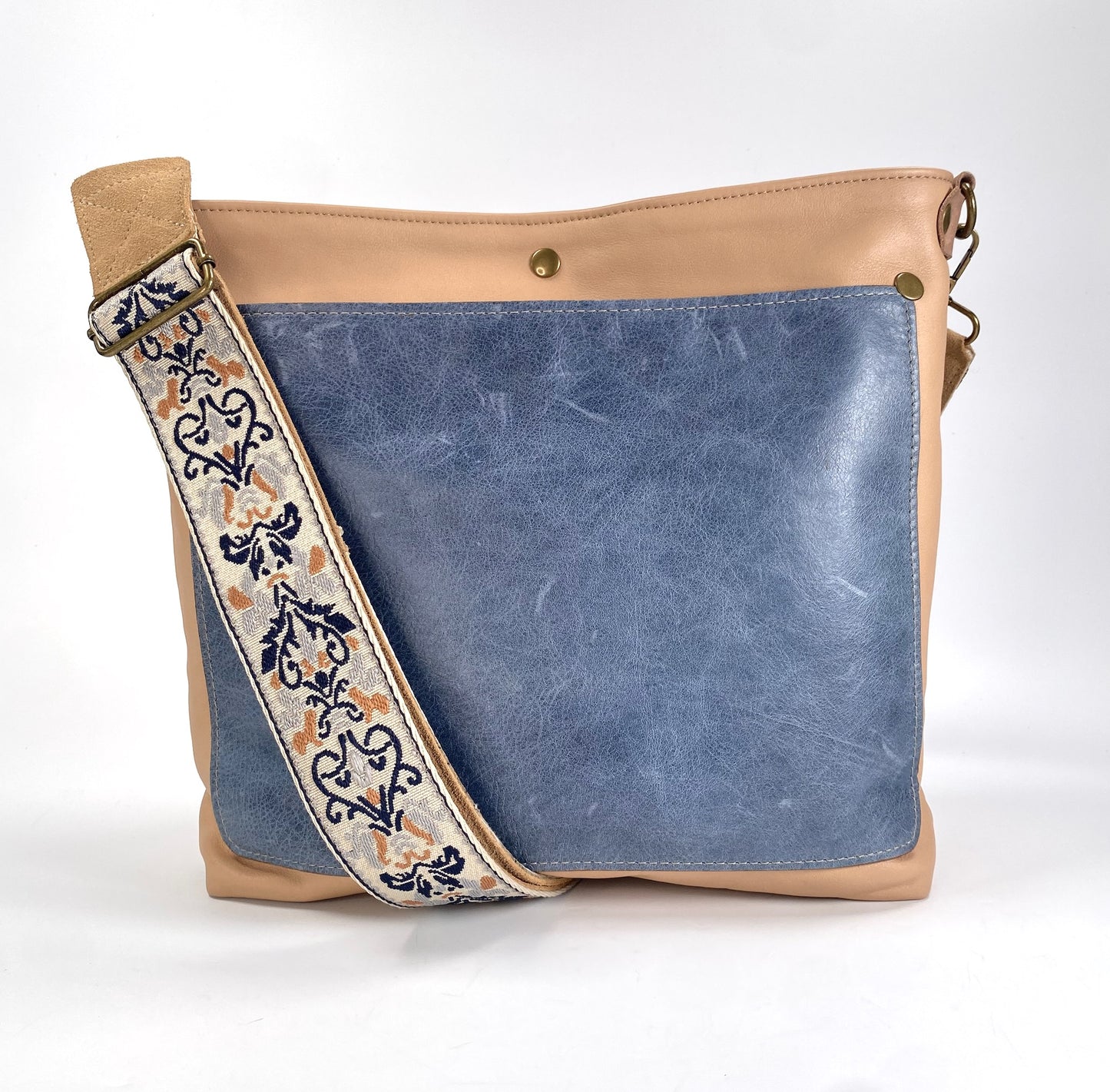 Honey Tan Leather Tote Bag