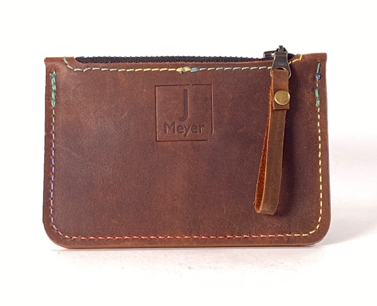 Brown Leather Card & Coin Wallet