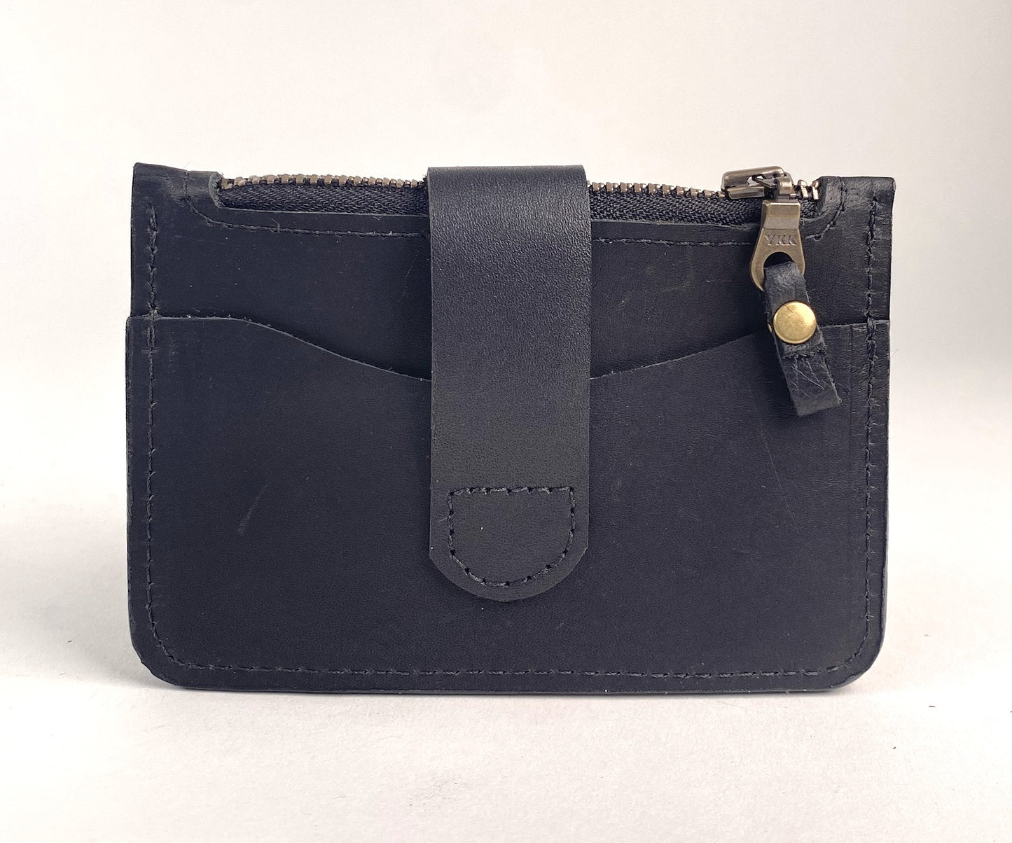 CardGuard Minimalist Leather Wallet in Black
