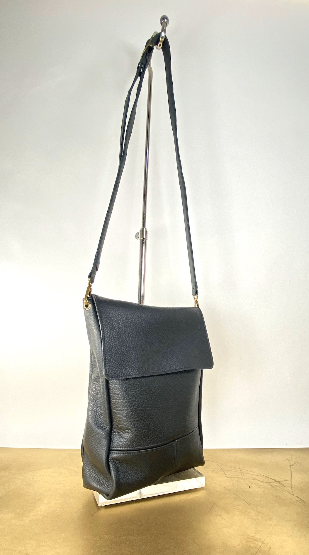 The Unison Bag in Black Chrome Tanned Leather