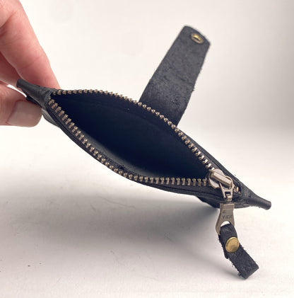 CardGuard Minimalist Leather Wallet in Black