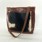 Brown Cowhide Leather Tote Bag
