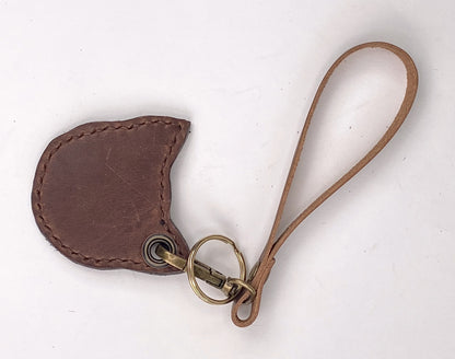 Kitty Cat Leather Key Chain Purse Charm