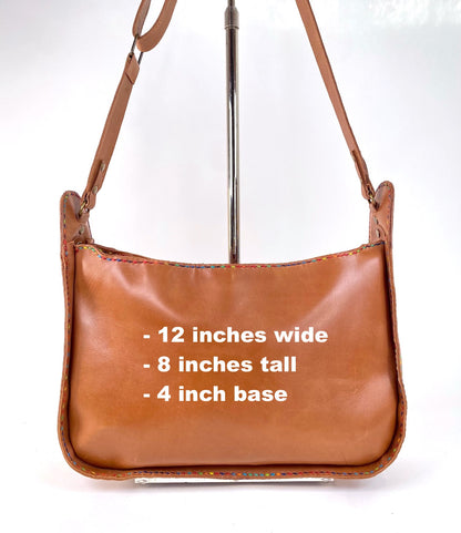 Saddle Bag in Honey Tan 2- The Lily-13