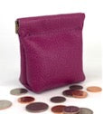 Magenta Squeeze Coin Pouch Purse