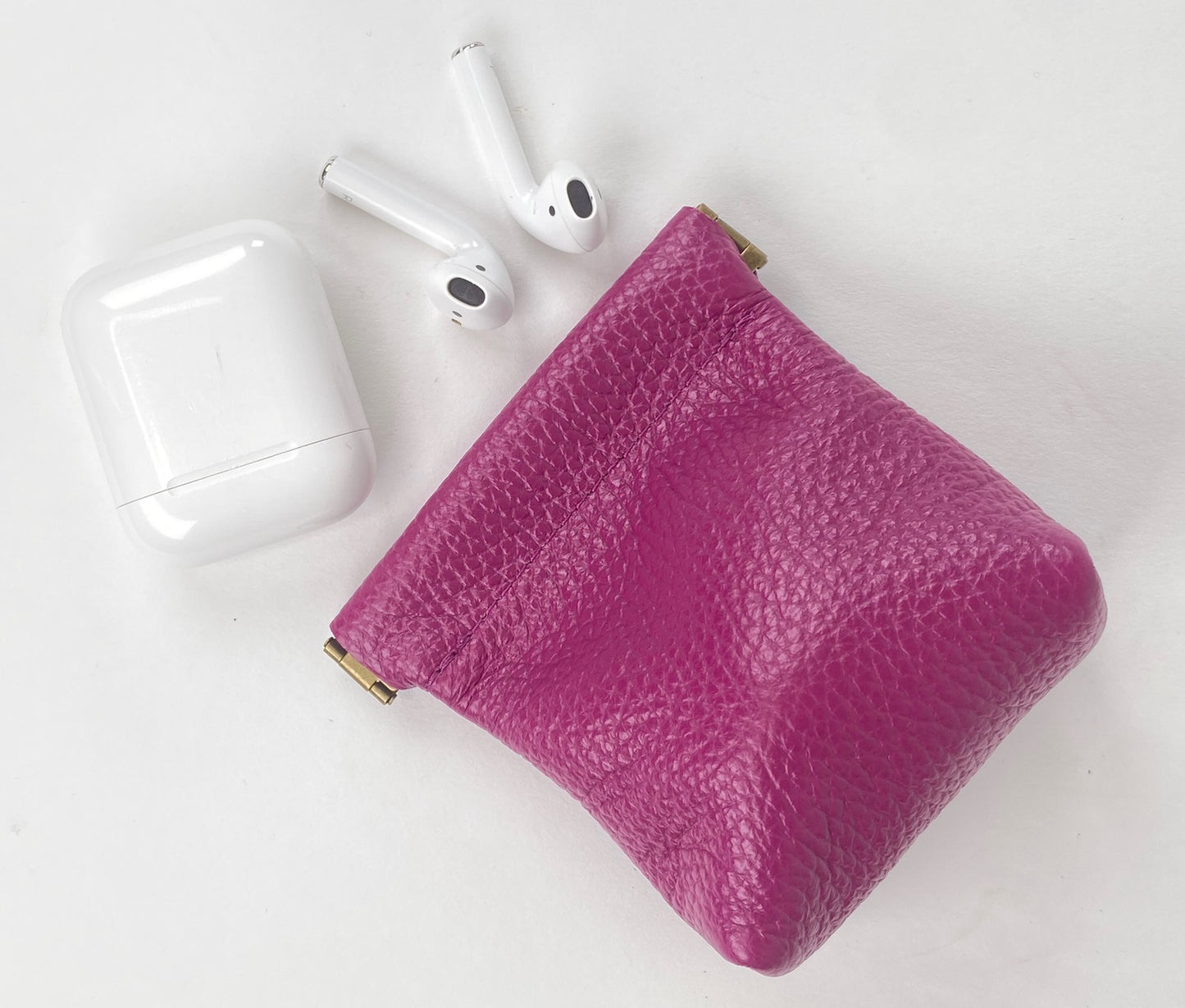 Magenta Squeeze Coin Pouch Purse