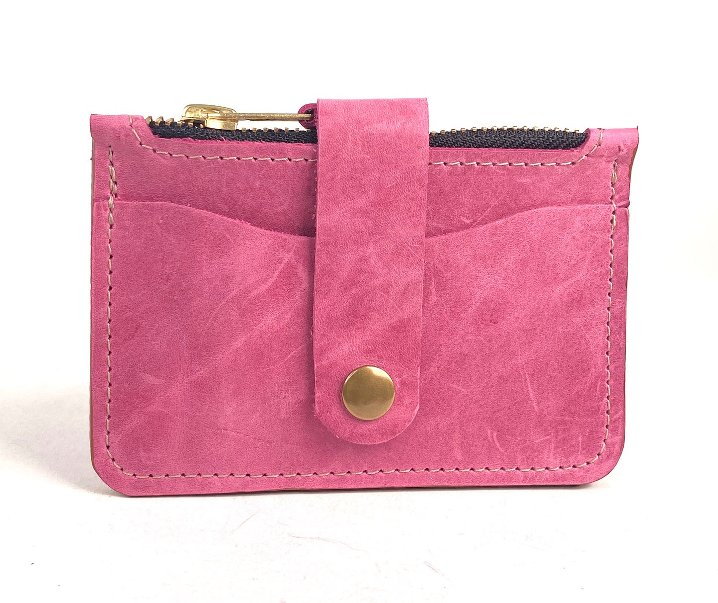 CardGuard Minimalist Leather Wallet in Pink