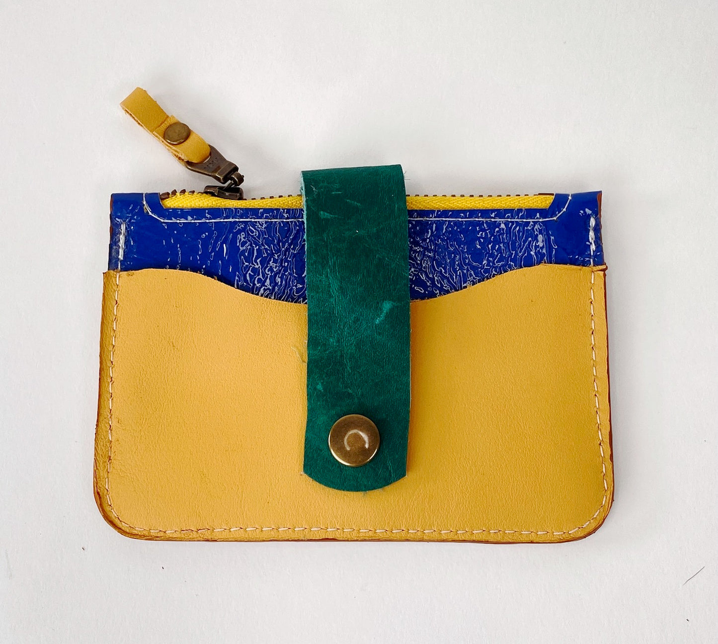 CardGuard Minimalist Leather Wallet in Primary Colors