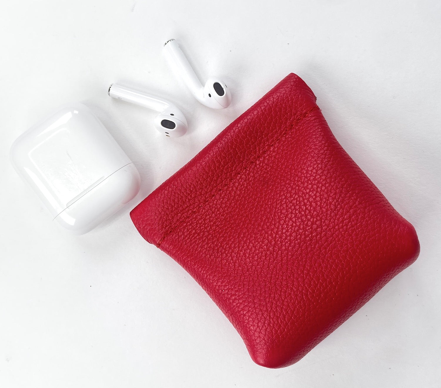 Red Squeeze Coin Pouch Purse - Main Image