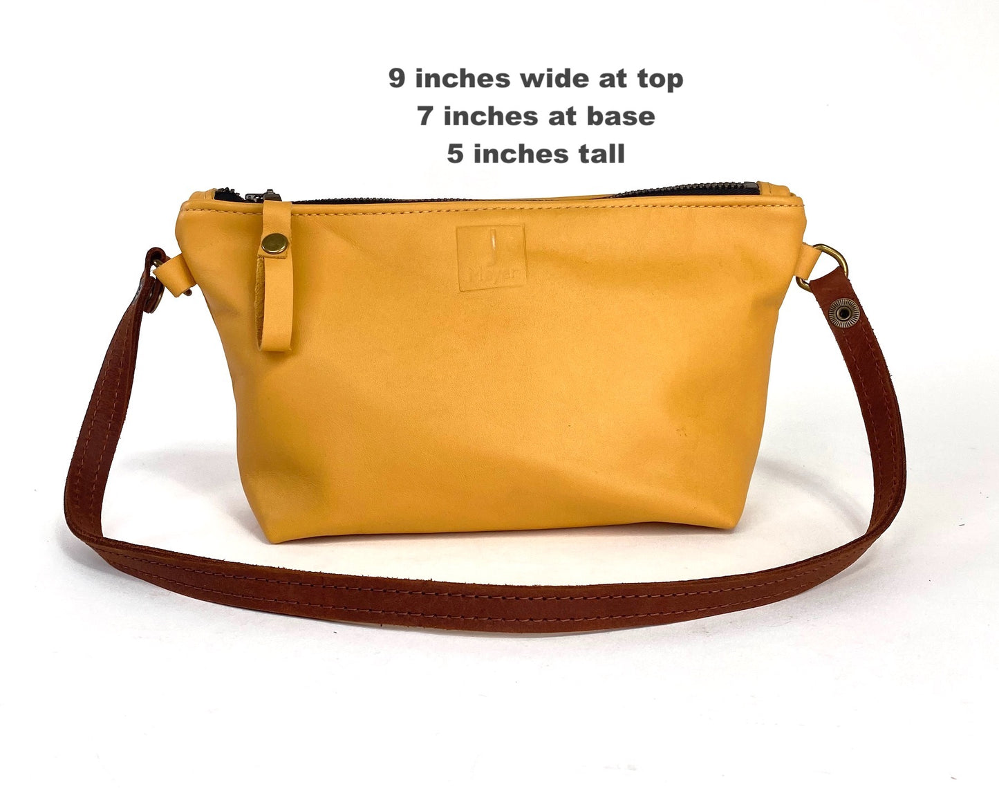 Tagalong Shoulder Purse in Sunflower Yellow Italian Leather