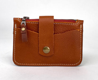 CardGuard Minimalist Leather Wallet in Tan