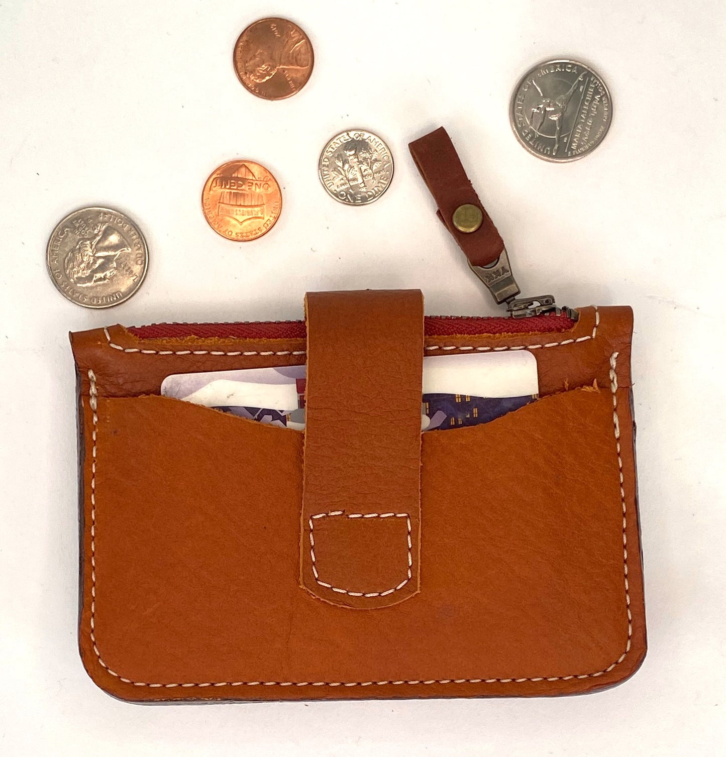 CardGuard Minimalist Leather Wallet in Tan