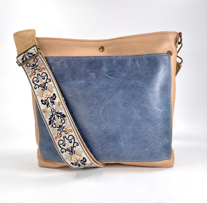 Honey Tan Leather Tote Bag