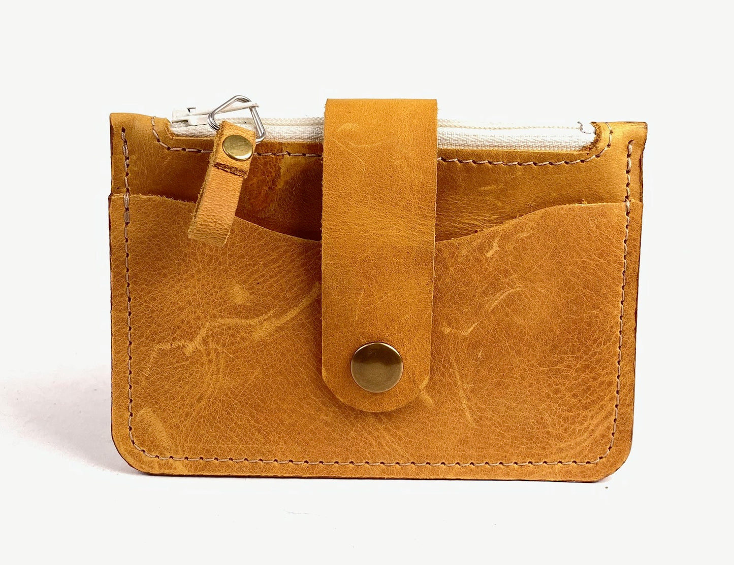 Leather minimalist wallet.