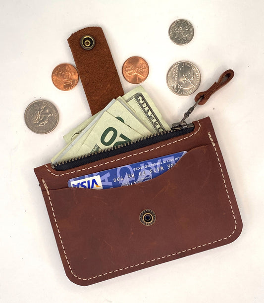 CardGuard Minimalist Leather Wallet in Brown