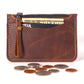 Brown Leather Card & Coin Wallet