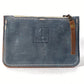 Denim Blue Leather Card & Coin Wallet