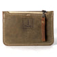 Green Leather Card & Coin Wallet