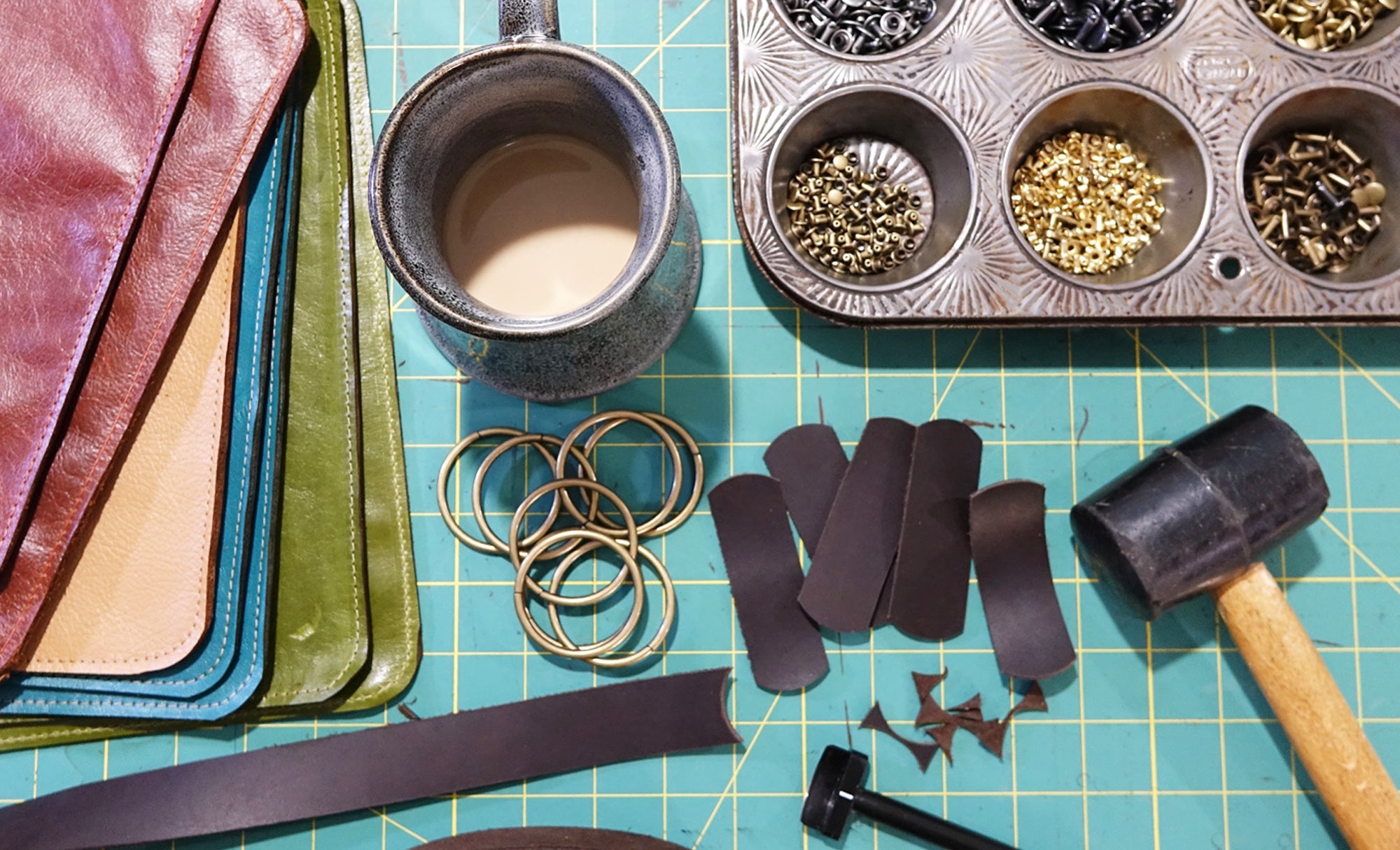Julie Meyer creates leather goods from her studio in Minneapolis. Perfect for gift giving for her, for him, for friends and for third anniversary gifts