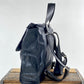 Leather Convertible Backpack in Black