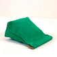 Suede Leather Squeeze Pouch in Bright Green