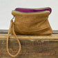 Leather Zip Pouch - Tan