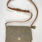 Military Green Leather Crossbody Bag