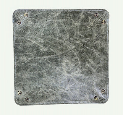 Leather Valet Tray - in Slate Gray