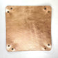 Leather Valet Tray - Metallic Blush