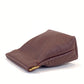 Leather Squeeze Coin Pouch Chocolate Brown