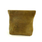 Leather Squeeze Pouch Military Green