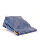 Leather Squeeze Pouch Medium Blue